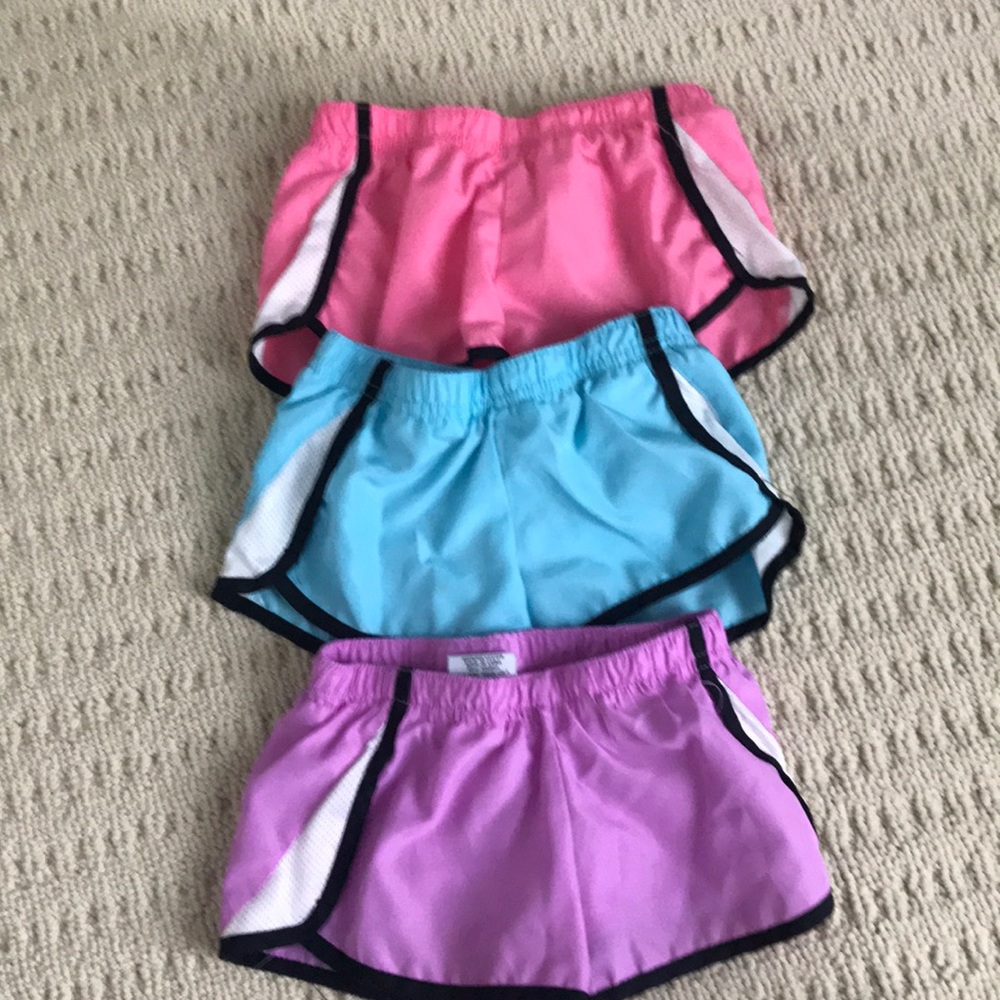3 pairs girls sporty short